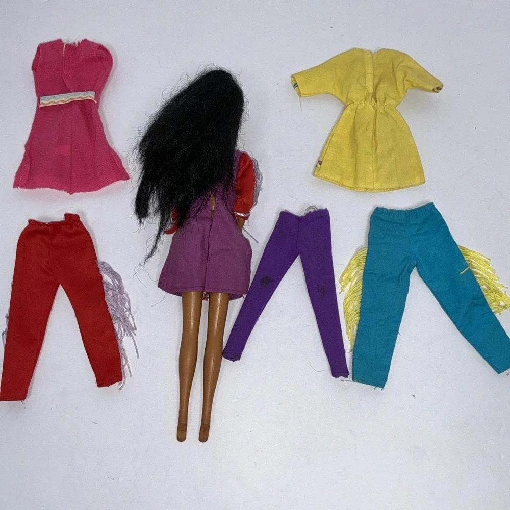 Vintage Barbie Native American Fashion Doll Lot Fringe‎ Outfits Mattel TLC OOAK